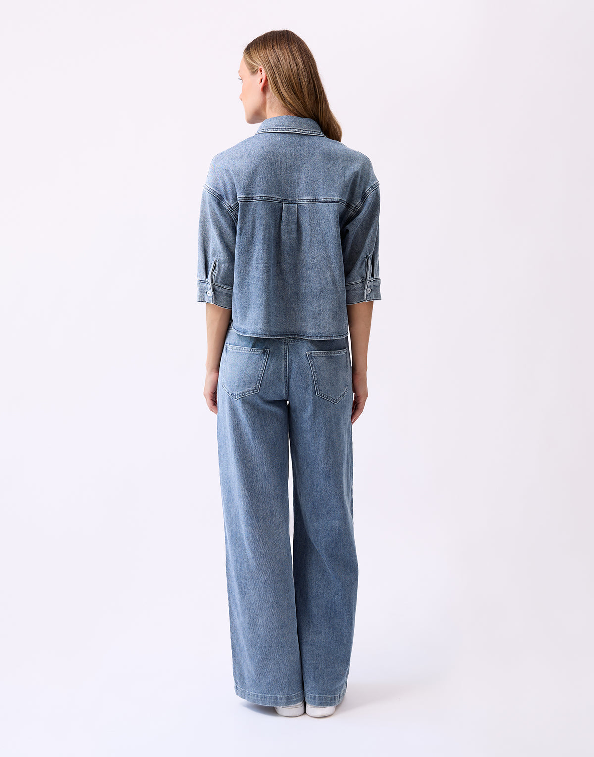 Jeans large bleu moyen| 3017 Alpine| Yoga Jeans