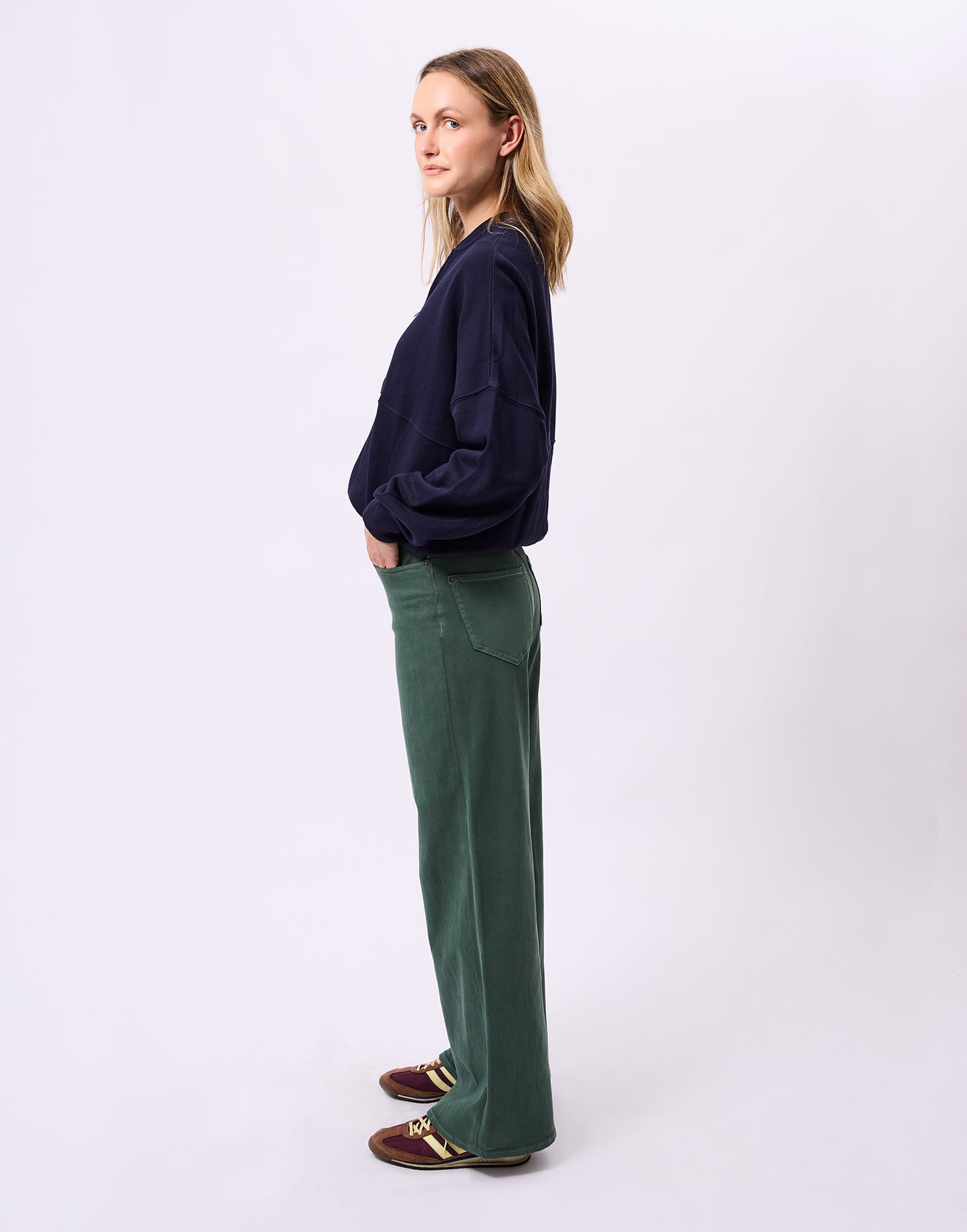 Jeans large vert| 3031 Skog| Yoga Jeans