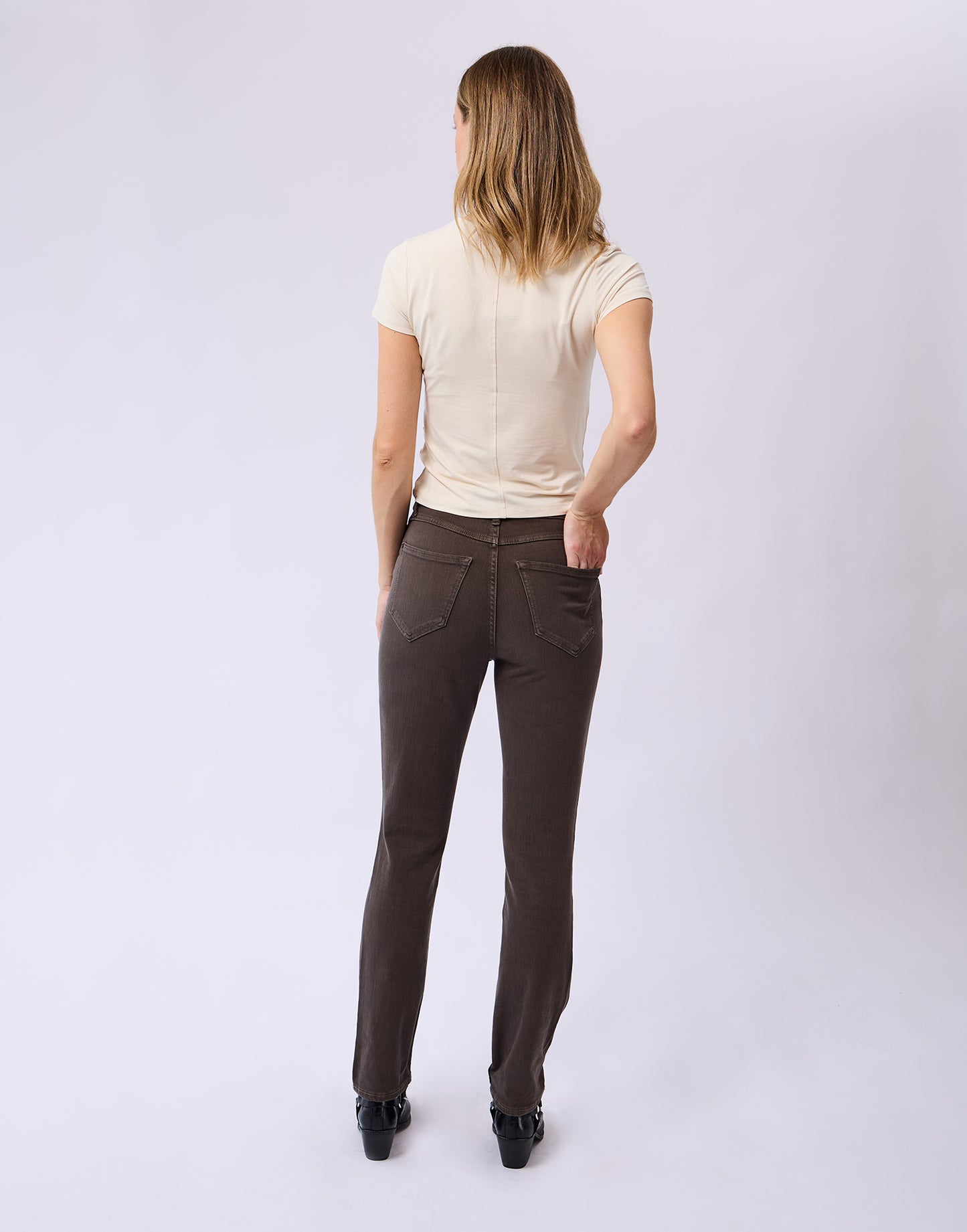 Jeans étroit brun| 3032 Mochaccino| Yoga Jeans