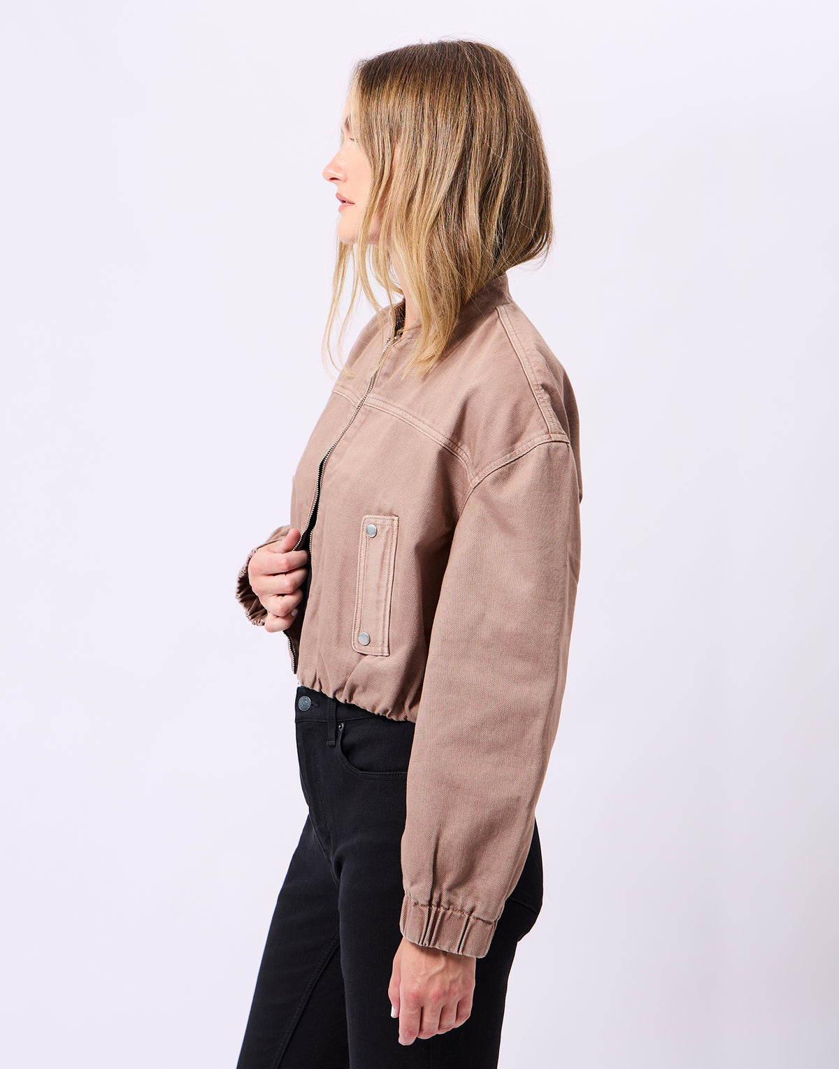 Blouson jeans mocha | 3048 Unwind|  Yoga Jeans