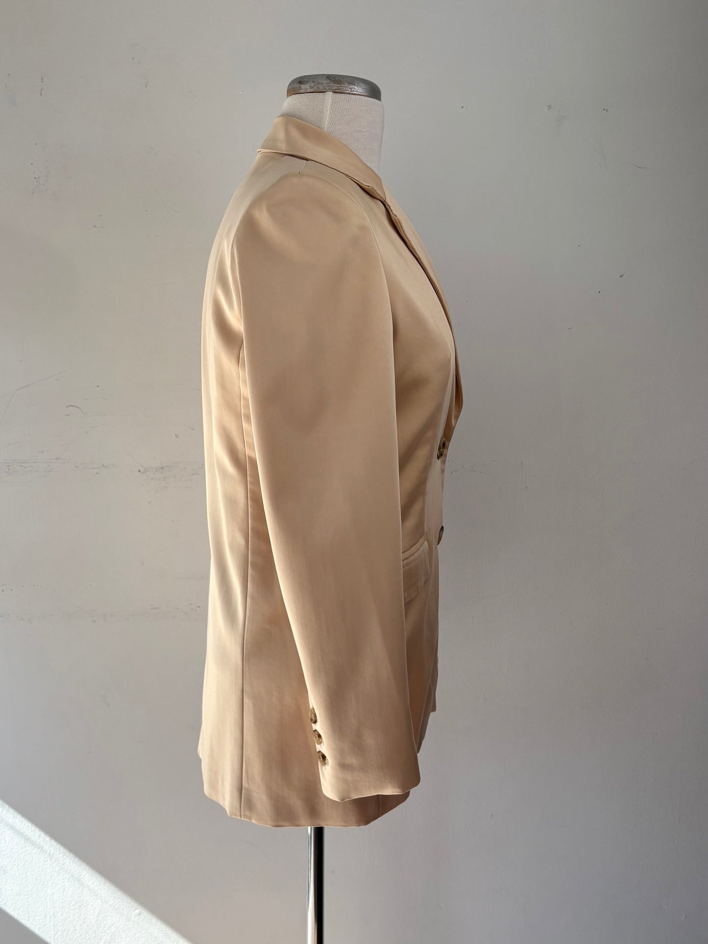 Veston beige jaune | FTHI-48 (Taille 34 fait grand)
