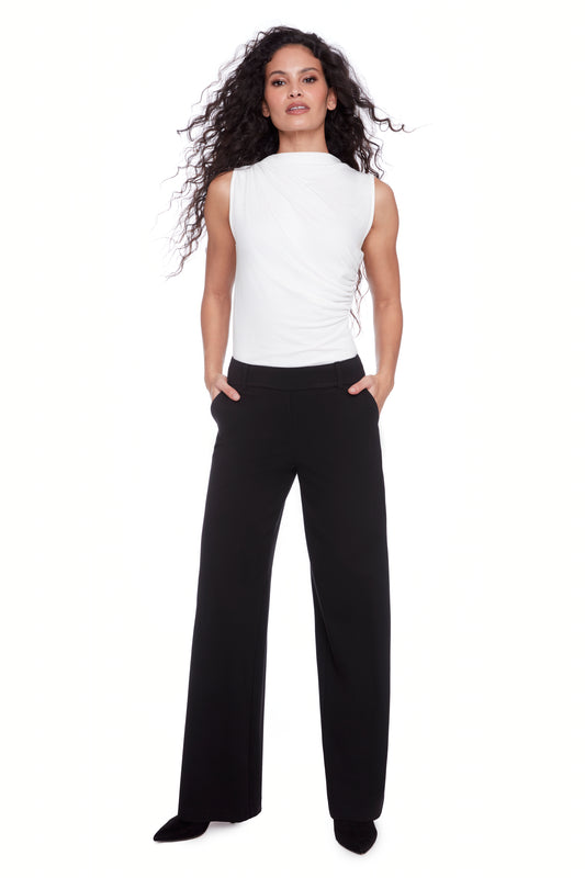 Pantalon jambe large long noir| I Love Tyler Madison