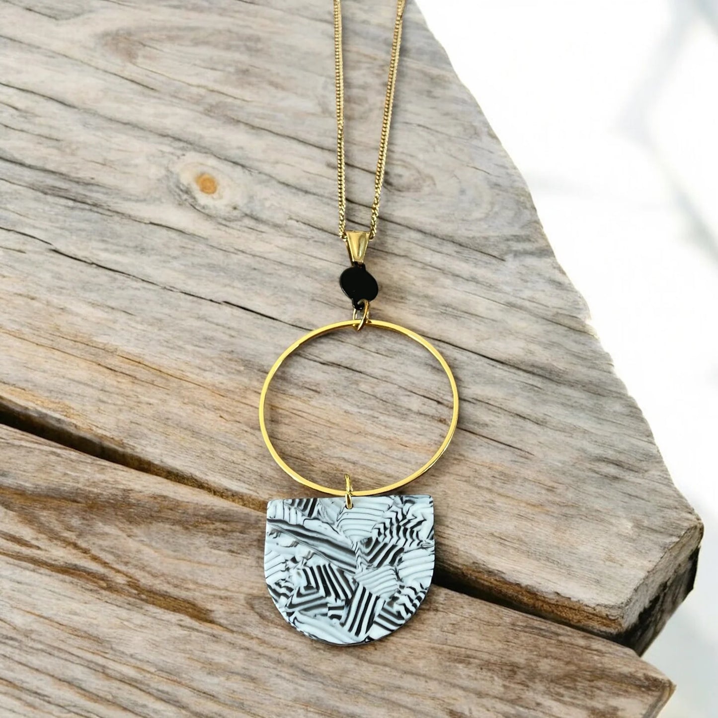 Collier or pièce marbrée  | MF-396 | M Fantaisies