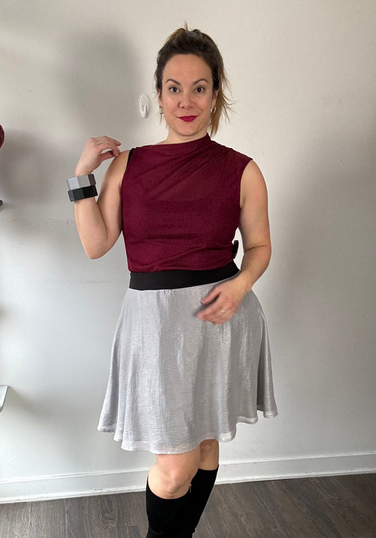 Haut sans manche, encolure asymétrique | Gabrielle (Pinkmuchacha)