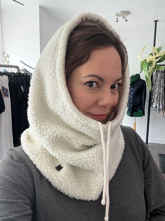 Capuche mouton blanc cassé | CMAR-40