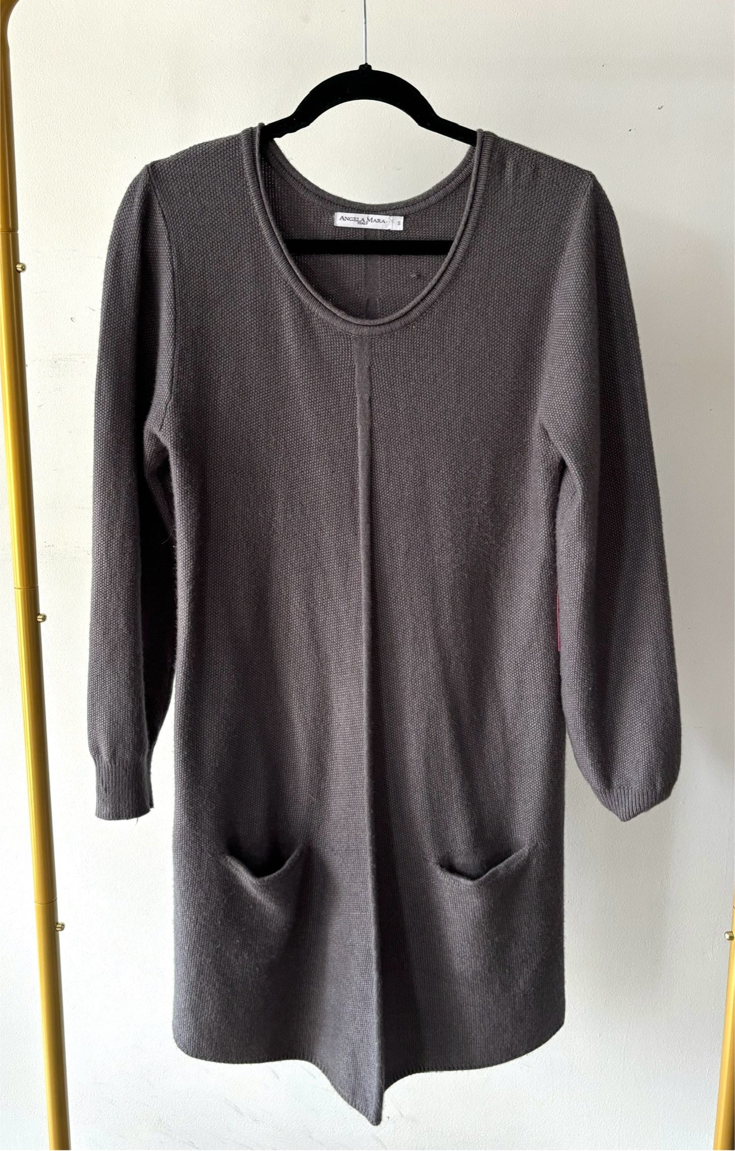 🧚Robe tricot grise | PINK-97 (S)