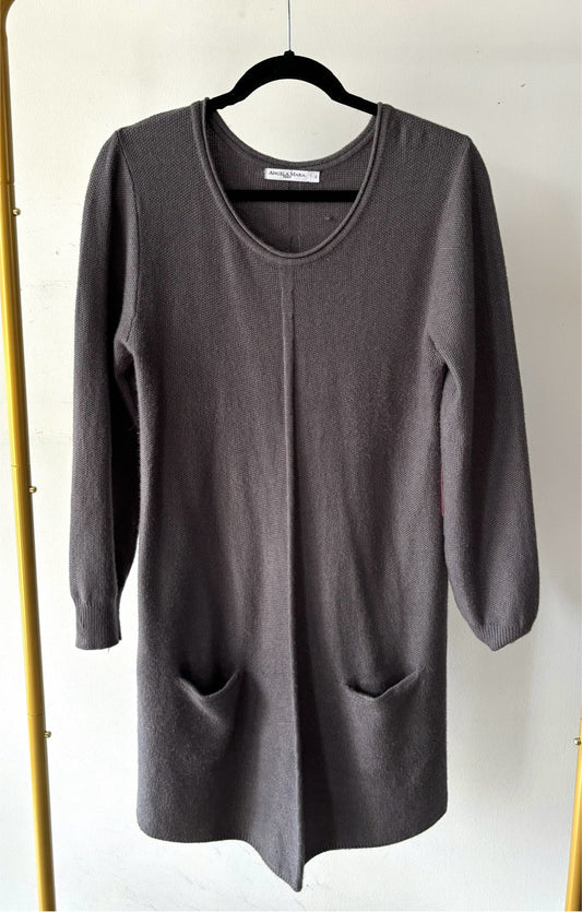 🧚Robe tricot grise | PINK-97 (S)