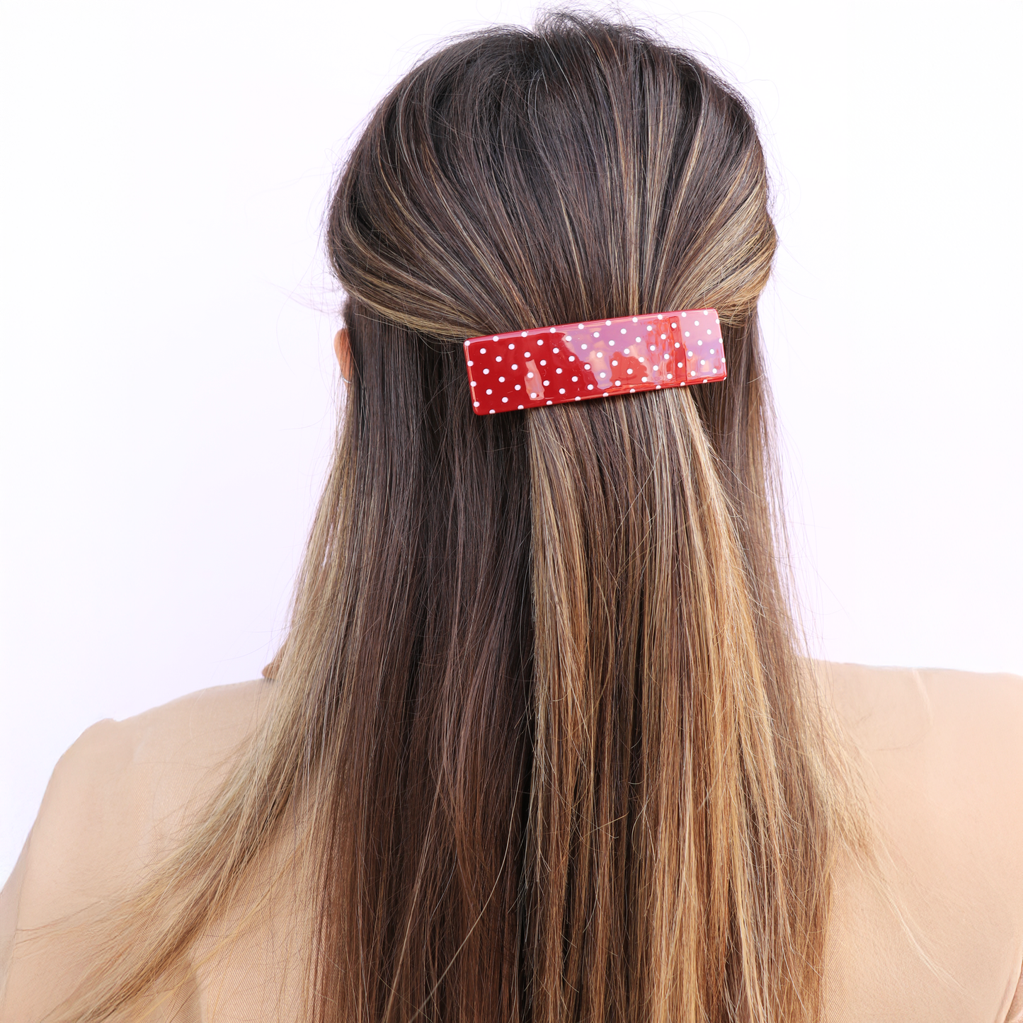 Barrette | Tara - Pois rouges et blancs | Horace