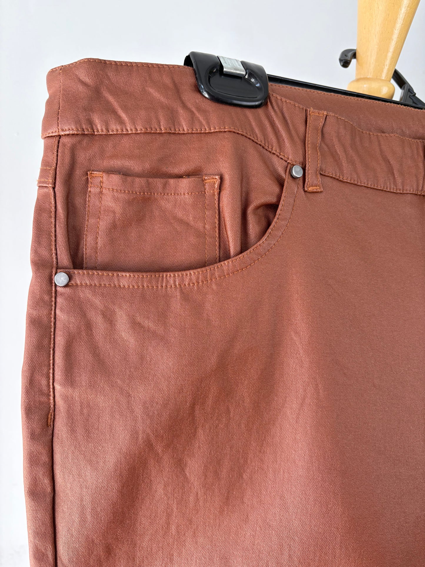 Pantalon imitation cuir, cognac | KLAV-19 (16 ans)