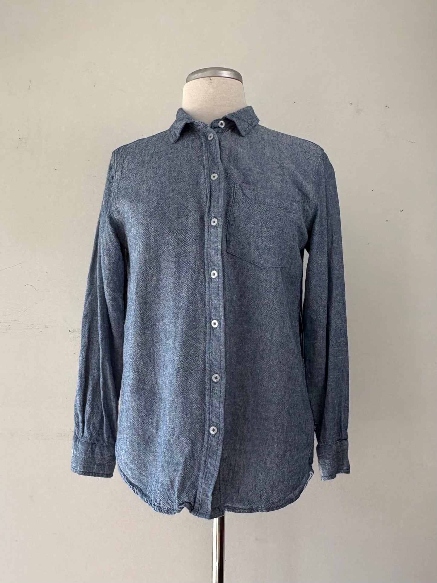 Chemise bleue, manche longue | CHEB-18 (M)