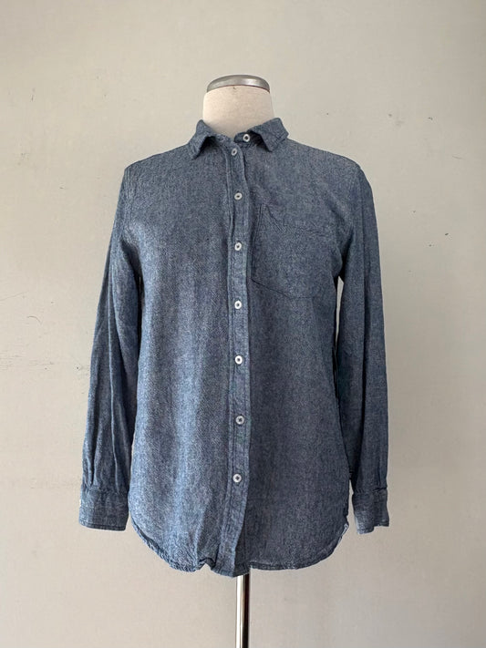 Chemise bleue, manche longue | CHEB-18 (M)