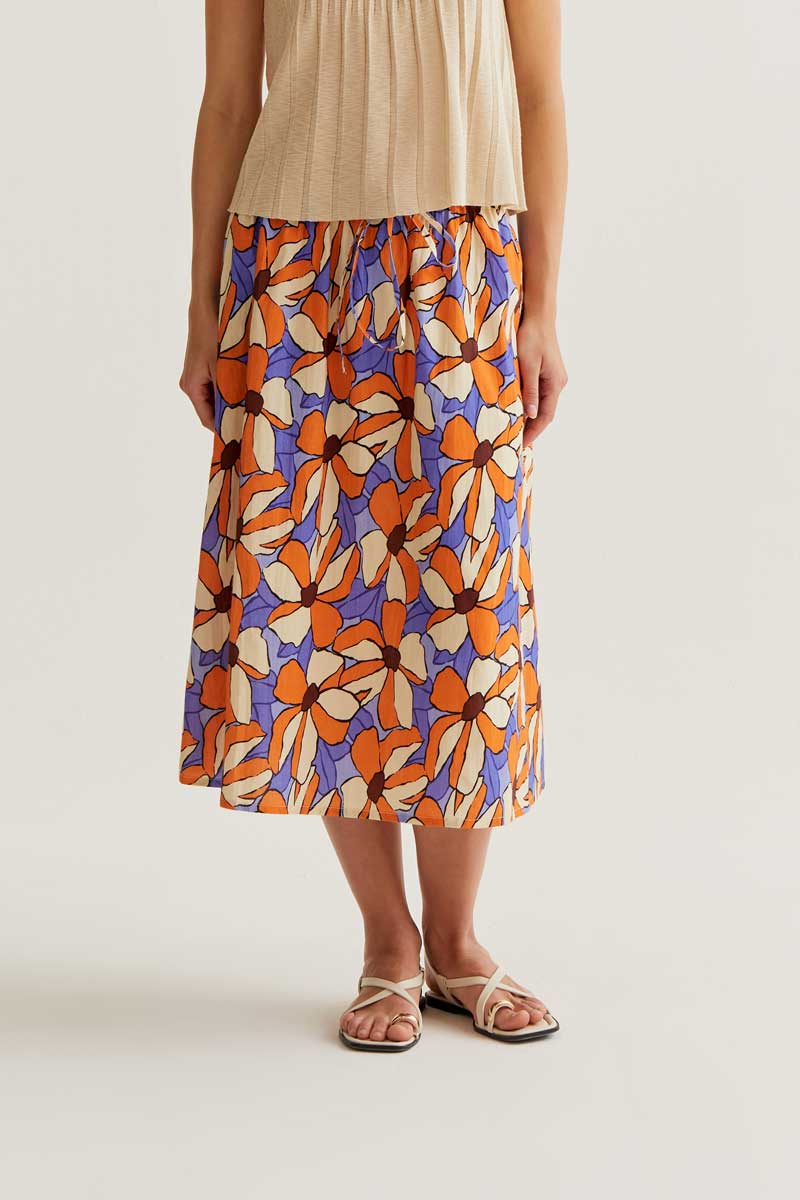 Jupe midi en coton| Marigold| Compañia Fantastica