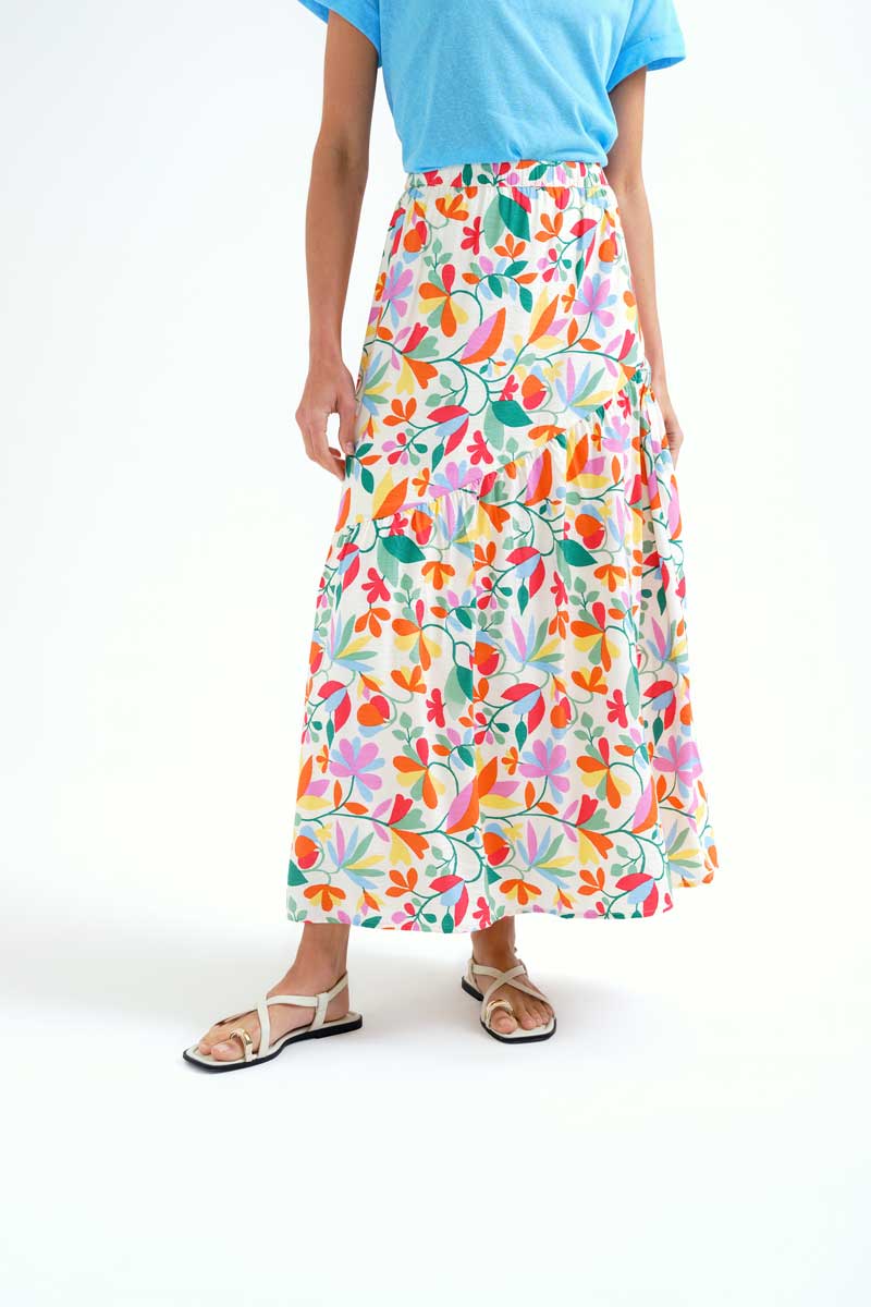 Jupe longue fleurie | Lotto| Compañia Fantastica