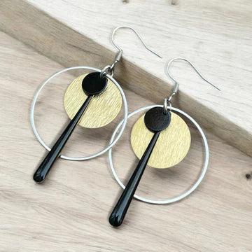 Boucle d'oreilles anneaux et tiges | MF-391 |M Fantaisies