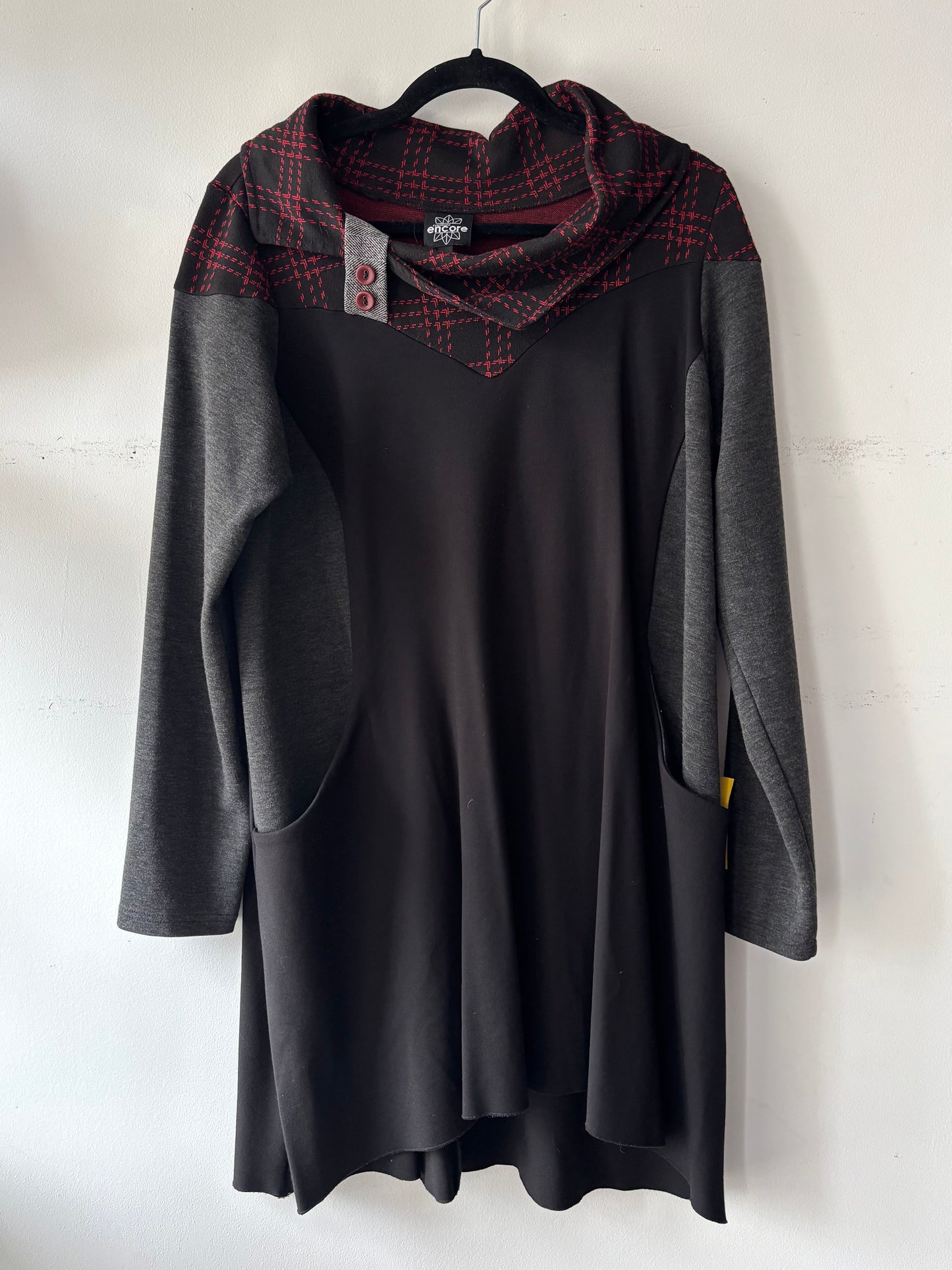 🧚Robe avec col, découpe et poches | VLAC-07 (XL)