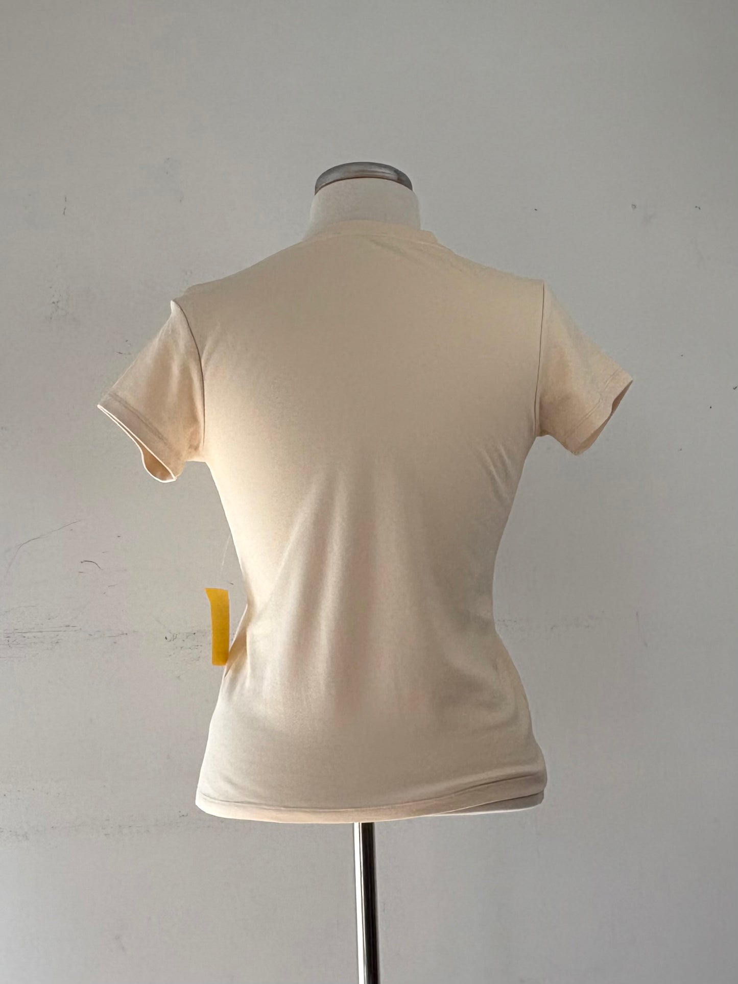 T-shirt beige jaune, manches courtes | MDUB-18 (S)