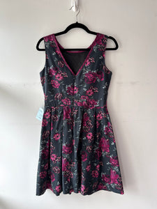 Robe fleurs fuchsia | CHEB-17 (4-XS)