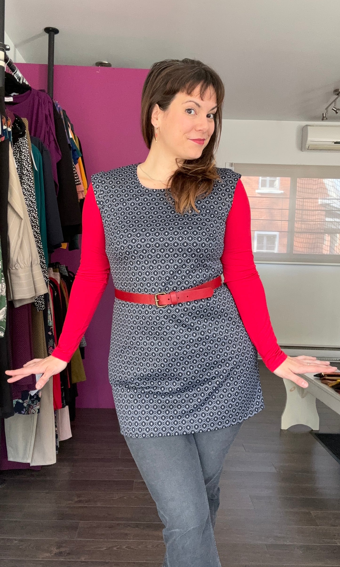 Tunique extensible avec petites manches | Jolaine (Pinkmuchacha)