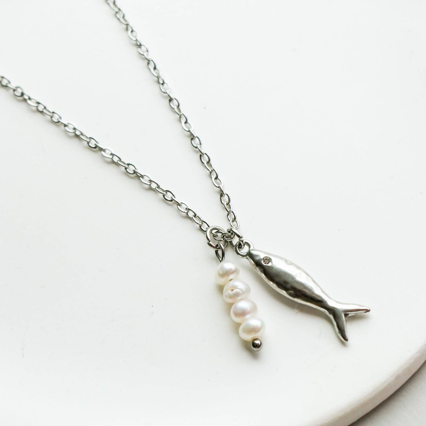 Collier poisson et perles | Pesica | Horace