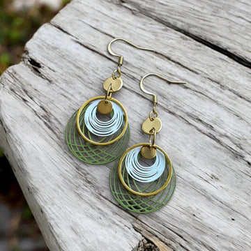 Boucle d'oreilles superposée  | MF-774 | M Fantaisies