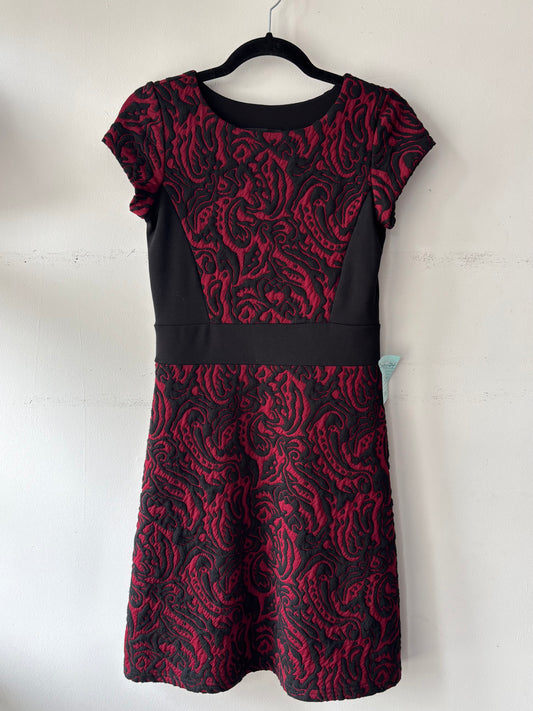 🧚Robe Jacquard rouge | PINK-174 (S)