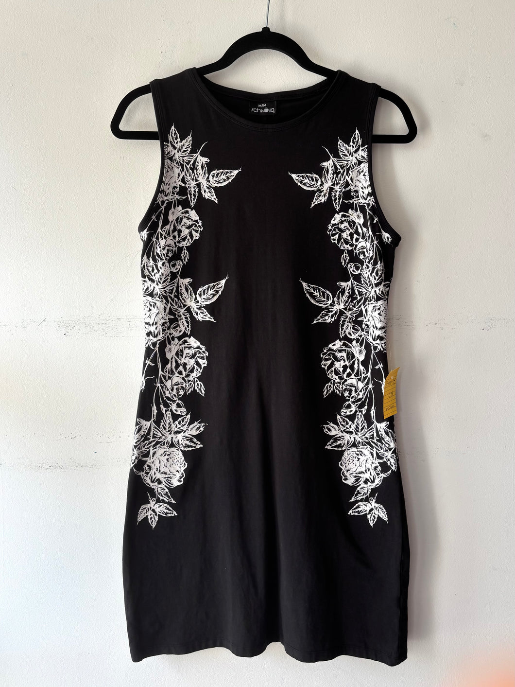 Robe noire fleurs côté| JCAM-05 (M fait S)