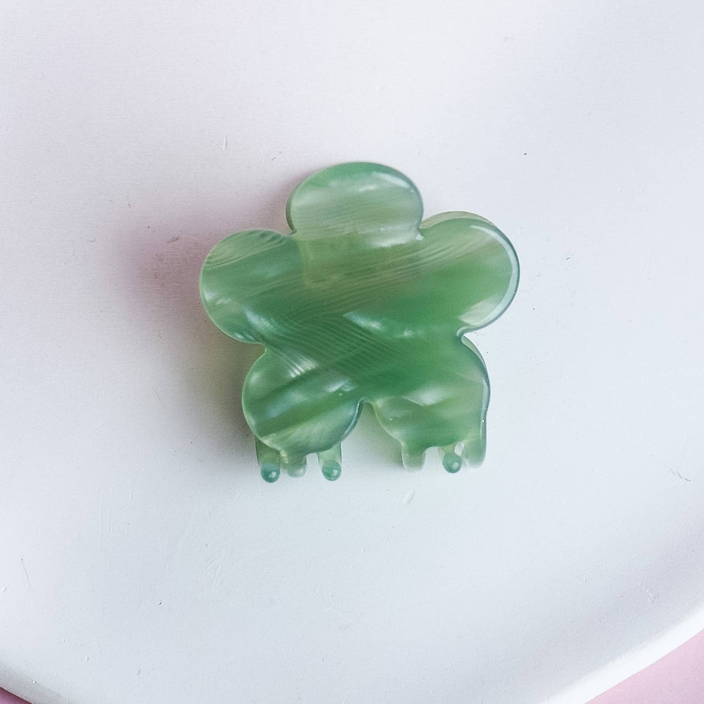 Pince à cheveux fleur verte | Mila | Horace