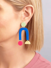 Charger l&#39;image dans la galerie, Boucles d&#39;oreilles collage
