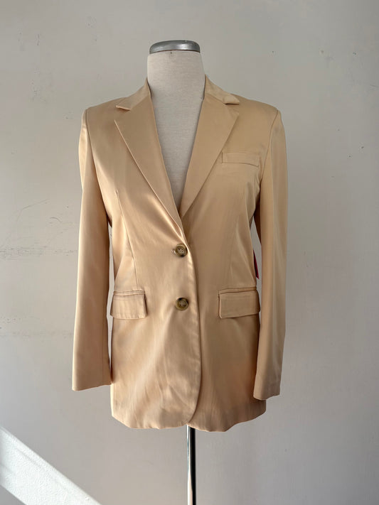 Veston beige jaune | FTHI-48 (Taille 34 fait grand)