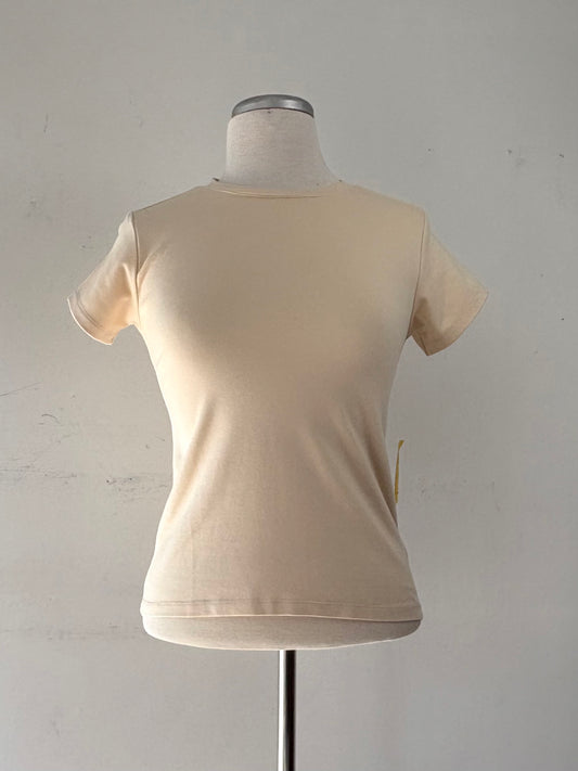 T-shirt beige jaune, manches courtes | MDUB-18 (S)