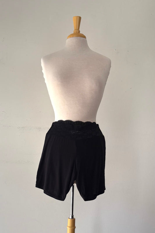 Cuissard noir dentelle à la taille | CMAR-72 (L)