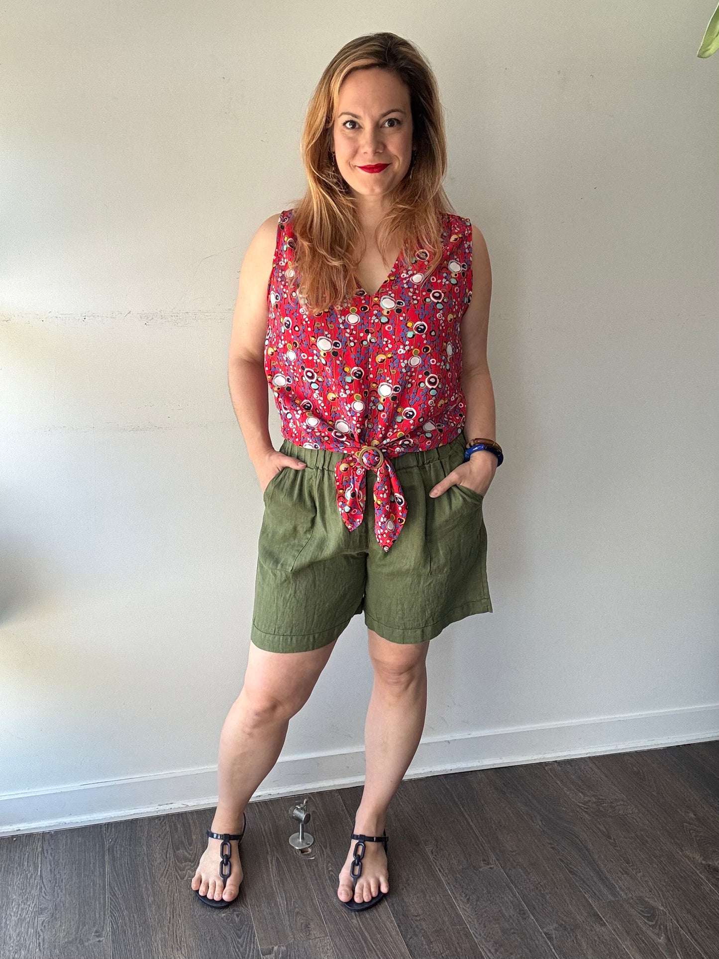 Chemisier sans manche noué| Suzane (Pinkmuchacha)