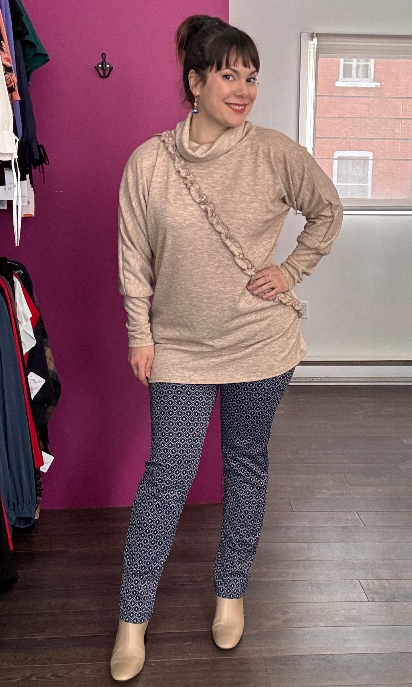 Chandail ample avec col | Liliane 2.0 (Pinkmuchacha)