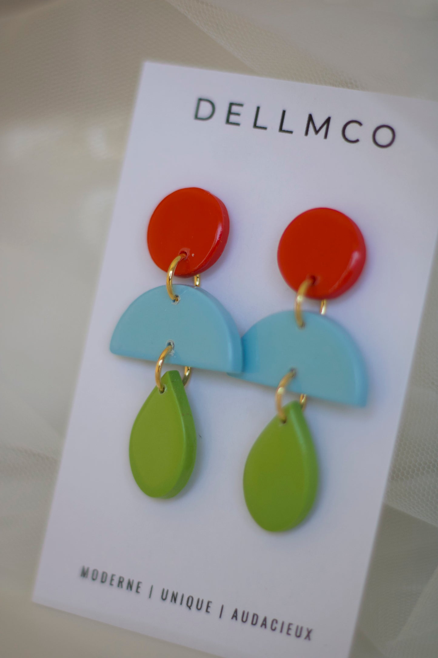 Boucles d'oreilles | 3 segments | Dellmco