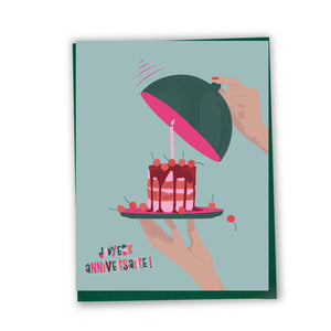 Carte Joyeux anniversaire (Gâteau)
