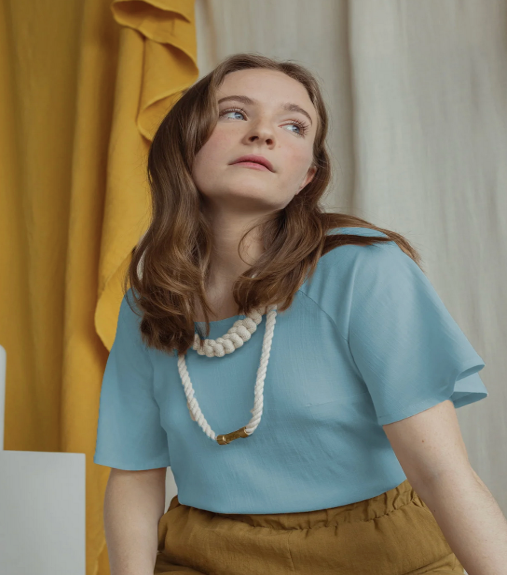 Haut manches tulipes PE23-12