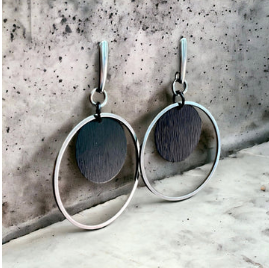 Boucle d'oreilles anneaux modernes  | MF-906