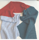 Foulard tricolore mérino  | F22-23