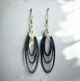 Boucle d'oreilles la petite boucle ovale | MF-2-N