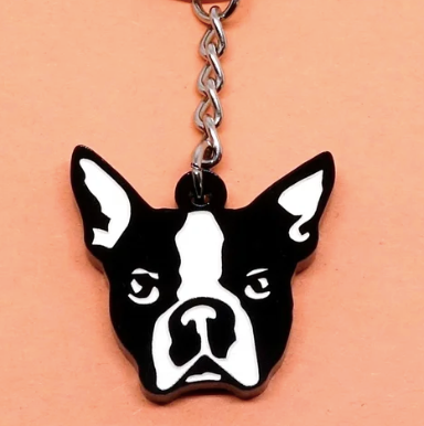 Porte-clés Boston terrier | Lili0393