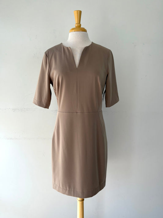 Robe beige doublée manche 3/4 | EROY-35 (12 ans)