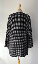 Charger l&#39;image dans la galerie, Veste noire/blanche, gros bouton | PINK-384 (12 ans)
