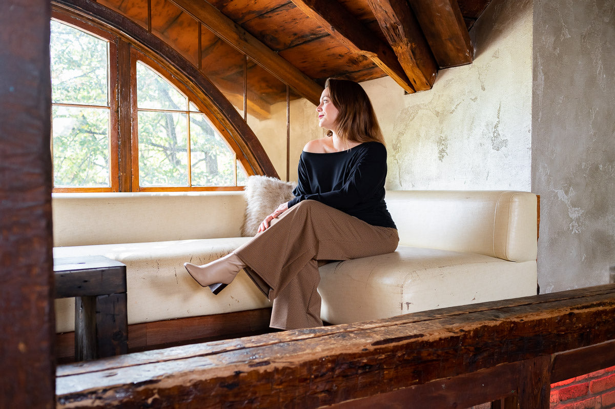 Haut asymétrique froncé | Salomé (Pinkmuchacha)