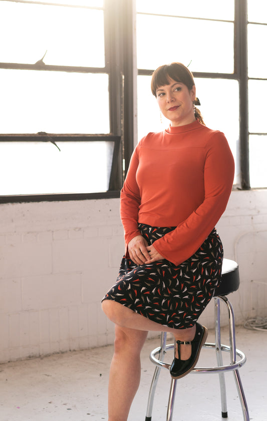 Jupe circulaire infroissable| Cozumel (Pinkmuchacha)