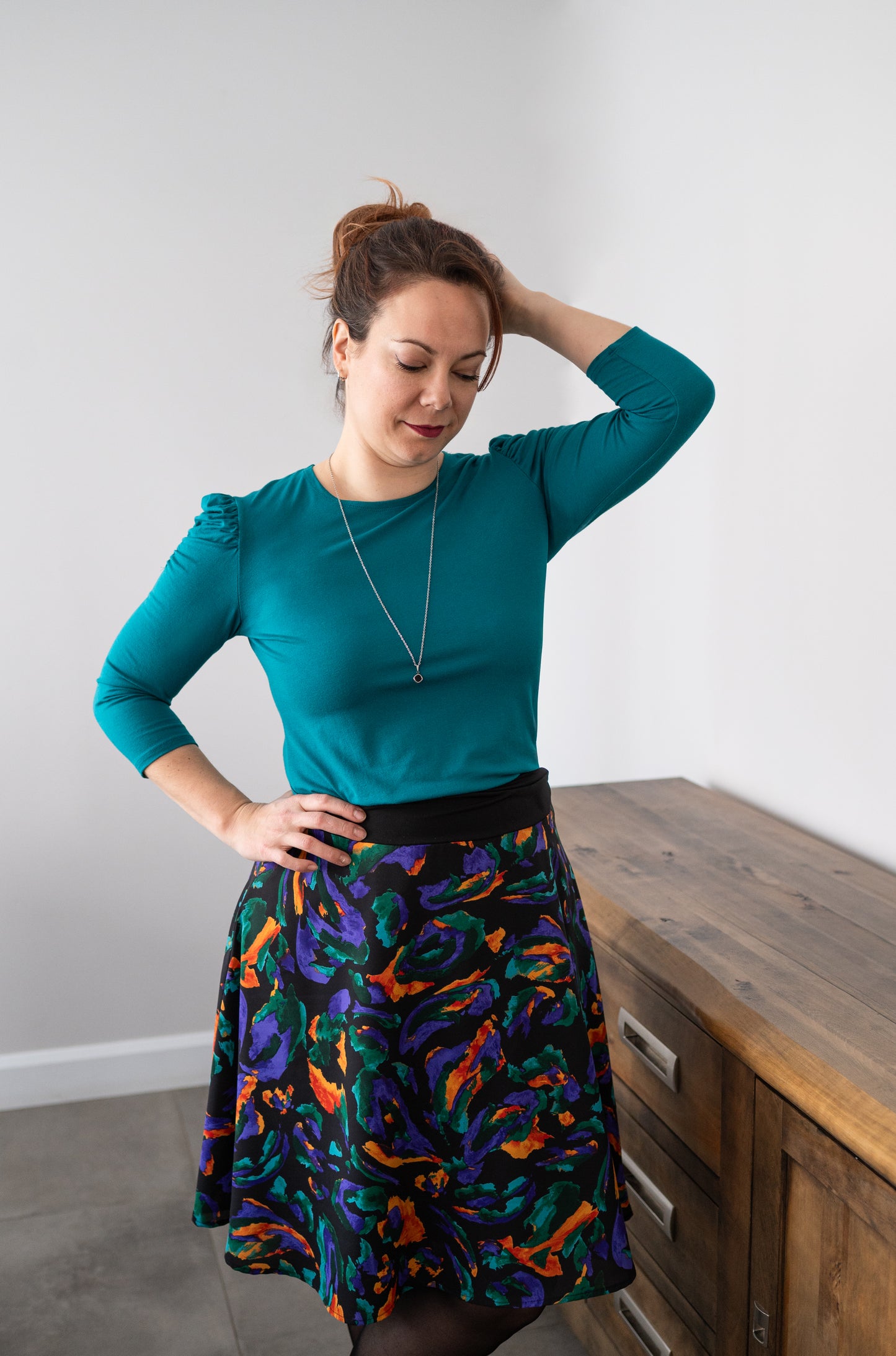 Jupe courte fluide| Colorama|Pinkmuchacha