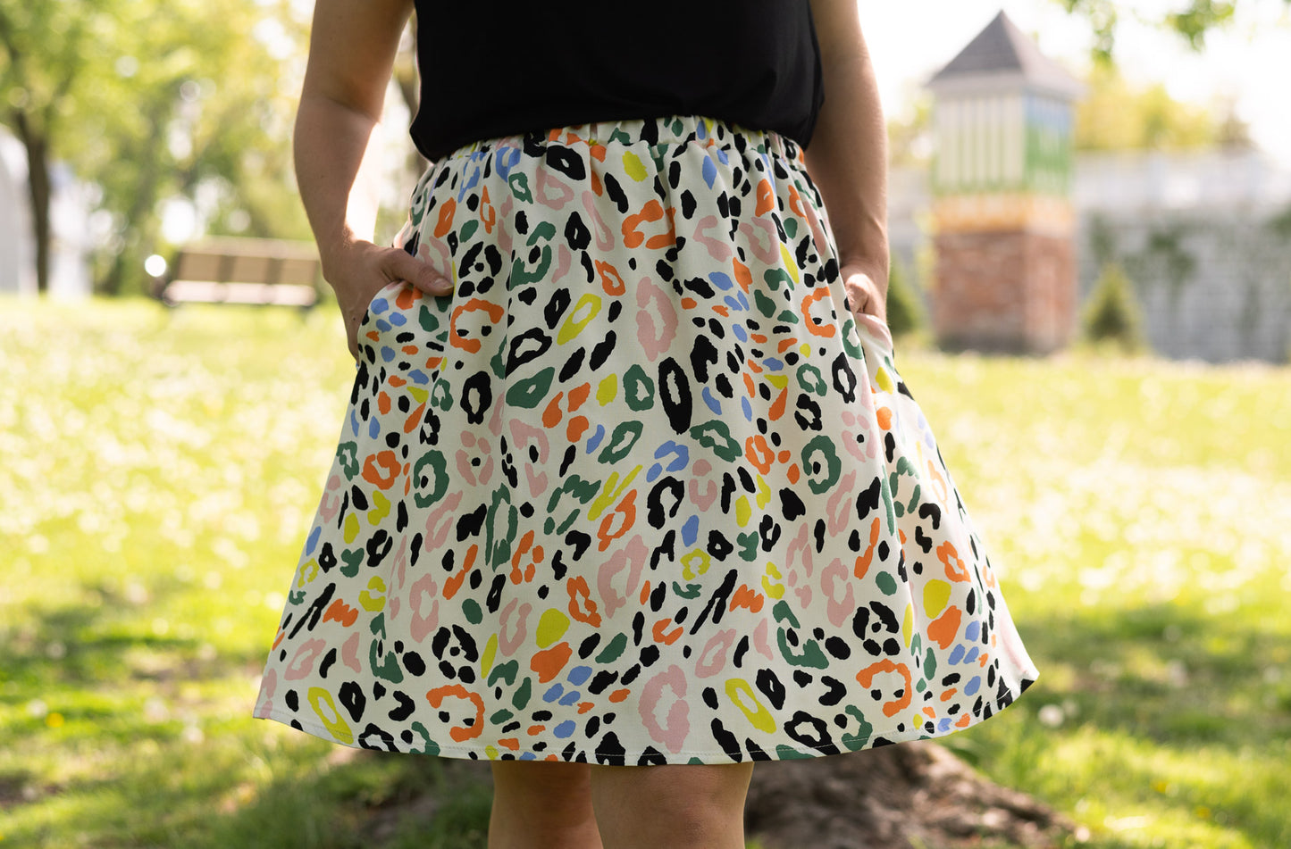 Jupe courte taille élastique | Zélie (Pinkmuchacha)