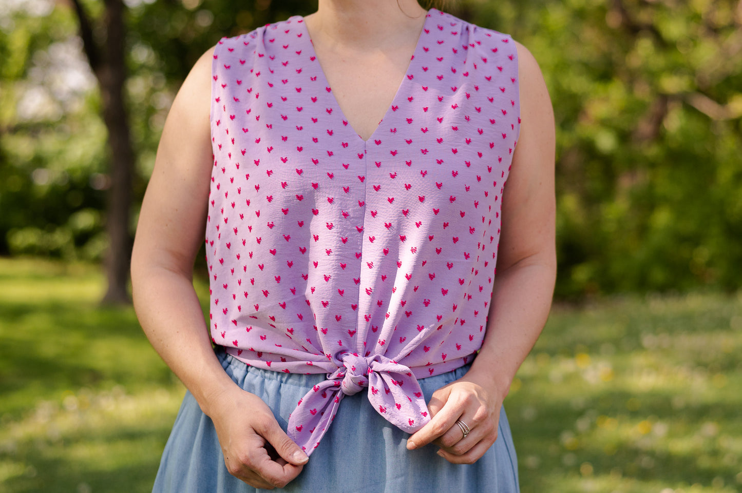 Chemisier sans manche | Angèle (Pinkmuchacha)k