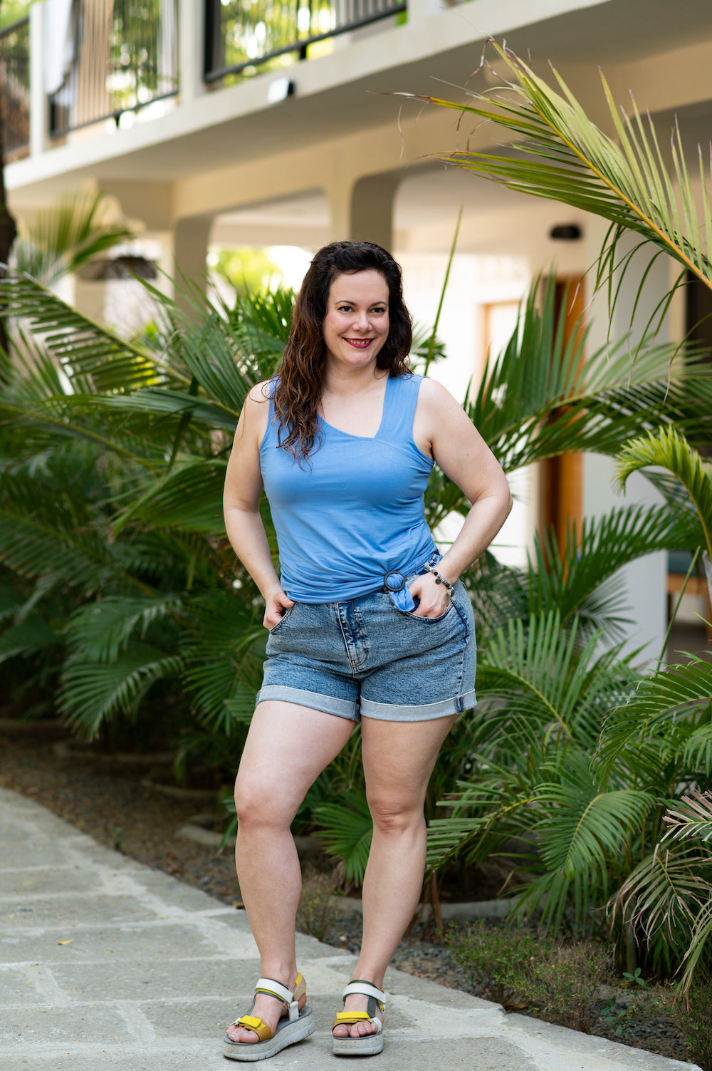 Camisole avec encolure asymétrique | Charlie (Pinkmuchacha)