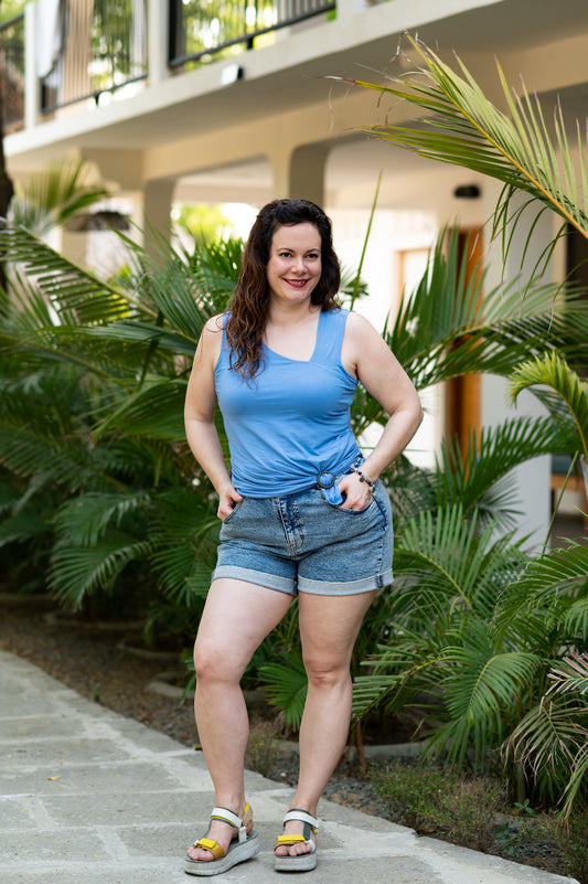 Camisole avec encolure asymétrique | Charlie (Pinkmuchacha)