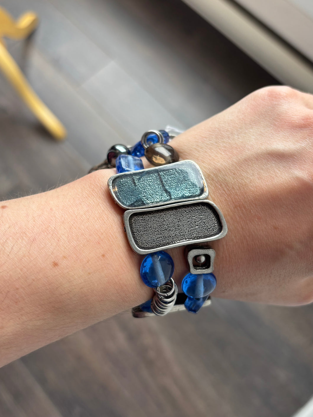 Bracelet avec pierres bleues | JCAM-39